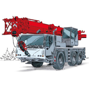 Dźwig szosowo – terenowy LIEBHERR 1055