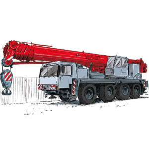 Dźwig szosowo – terenowy LIEBHERR 1070