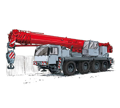 Dźwig szosowo – terenowy LIEBHERR 1070