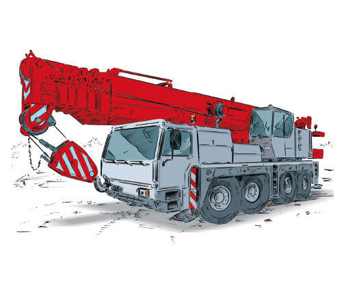 Dźwig szosowo – terenowy LIEBHERR 1090/2